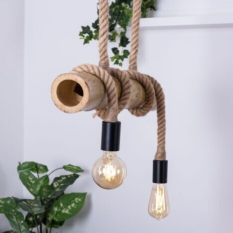 Candelabru Retro Rope 2, 2 surse de iluminare